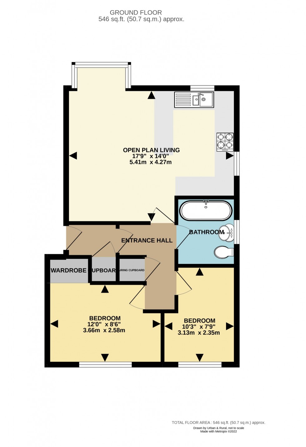 Floorplan for Shortmead Street, Biggleswade, Bedfordshire, SG18