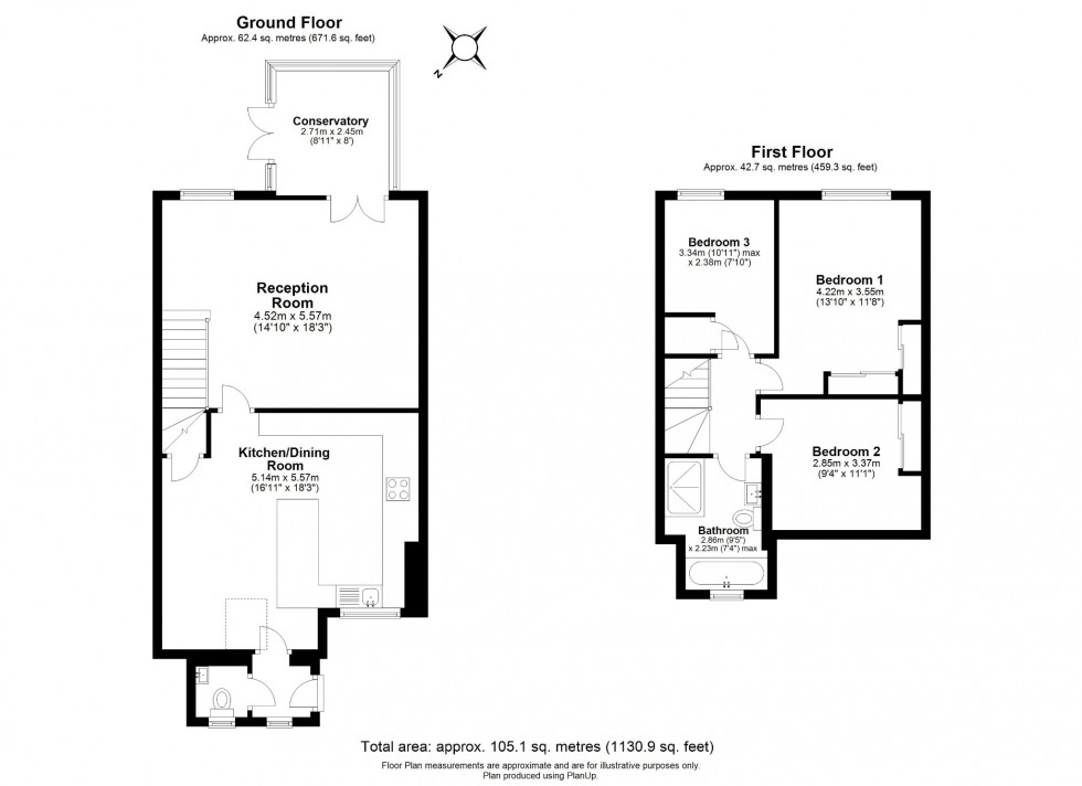 Floorplan for Lychgate, Sundon, LU3 3PG