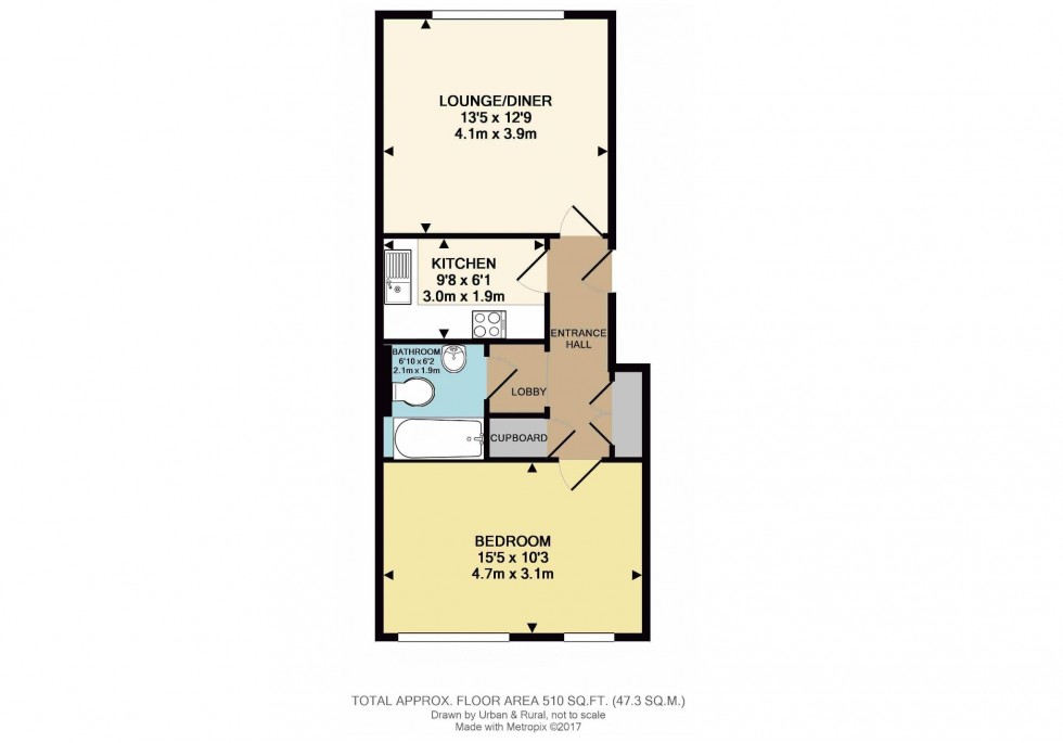 Floorplan for The Hawthorns, Flitwick, Bedford, Bedfordshire, MK45