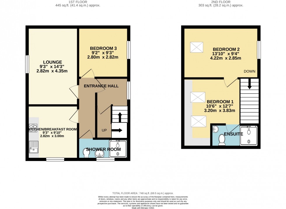 Floorplan for Hinksley Road, Flitwick, Bedford, Bedfordshire, MK45