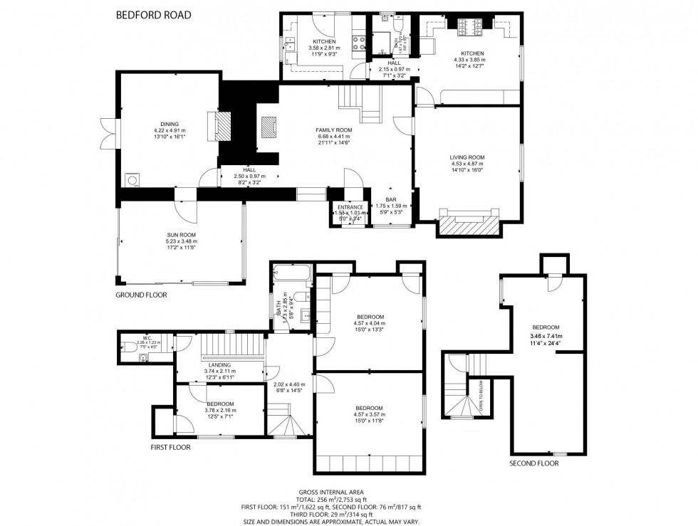 Floorplan for Bedford Road, Barton-Le-Clay, MK45 4LL