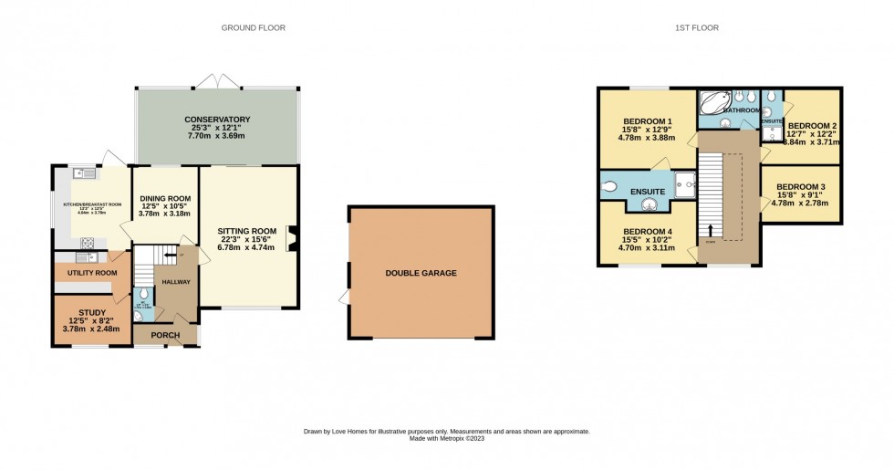 Floorplan for Drury Lane, Houghton Regis, LU5 5ED