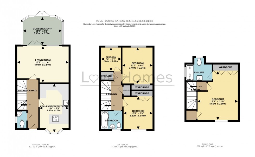 Floorplan for Trilley Fields, Maulden, Bedford, Bedfordshire, MK45 2US
