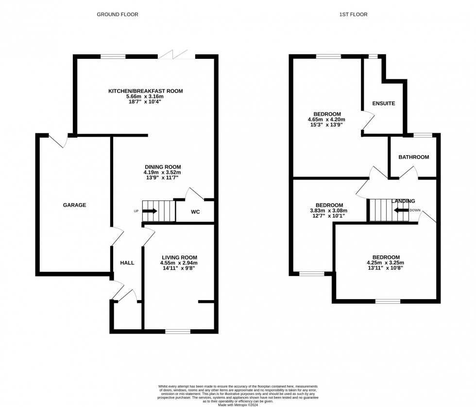 Floorplan for Osborn Road, Barton-Le-Clay, MK45 4NY