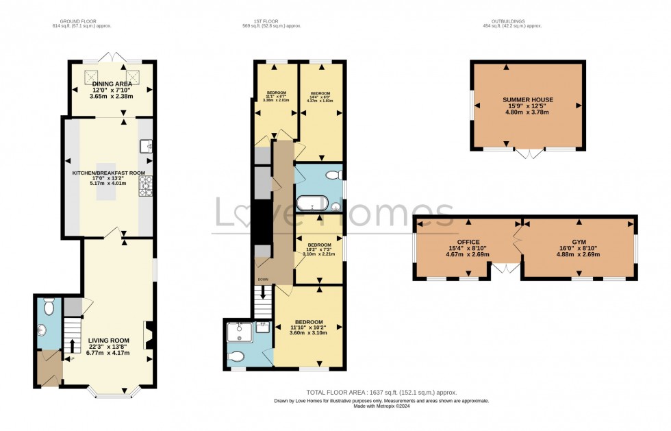 Floorplan for The Brache, Maulden