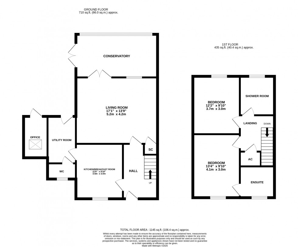 Floorplan for Chalkey Bush Close, Shillington, SG5 3BG