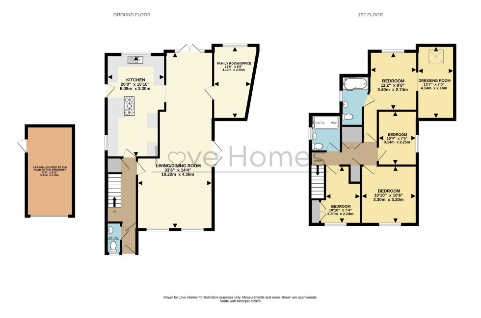 Floorplan for Tyburn Lane, Westoning