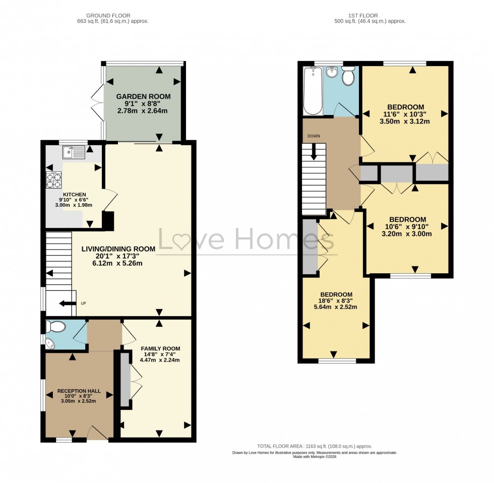 Floorplan for Grebe Close, Flitwick