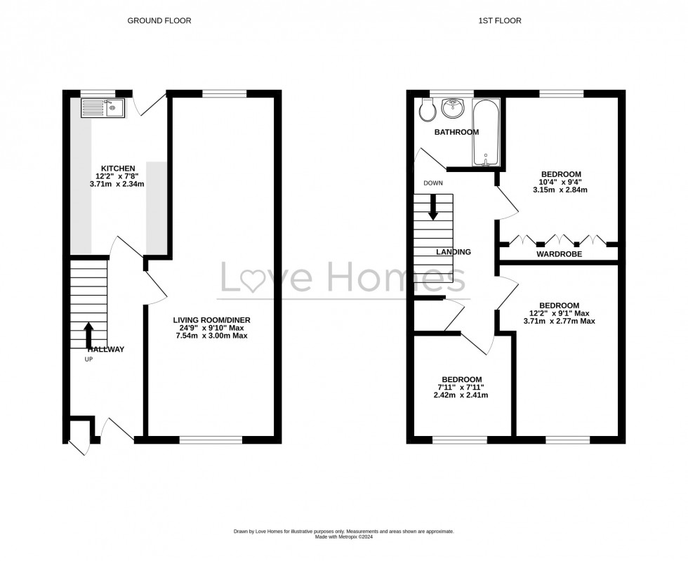 Floorplan for Devon Road, Luton, LU2 0RU