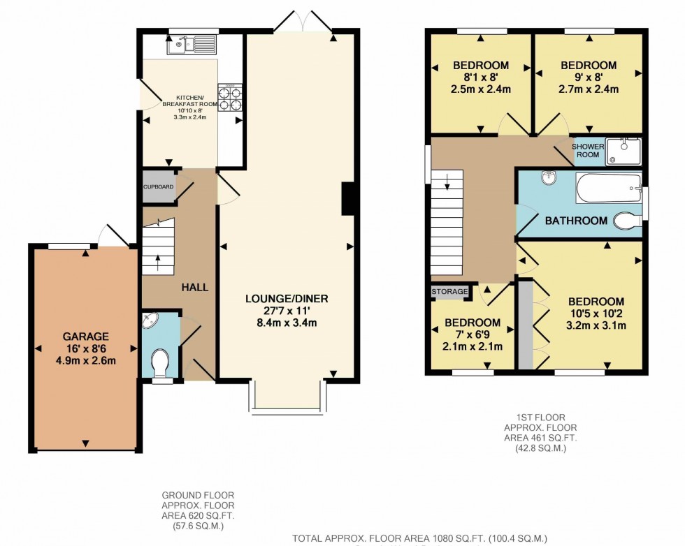 Floorplan for Hinksley Road, Flitwick