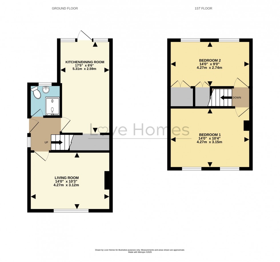 Floorplan for Vicarage Hill, Flitwick