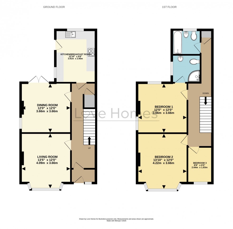 Floorplan for Kings Road, Flitwick