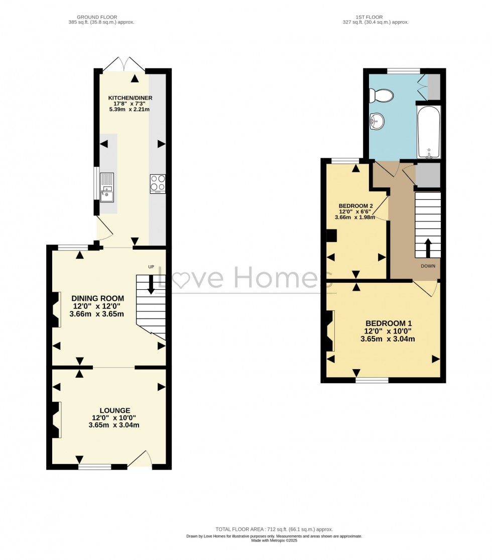 Floorplan for Windmill Road, Flitwick