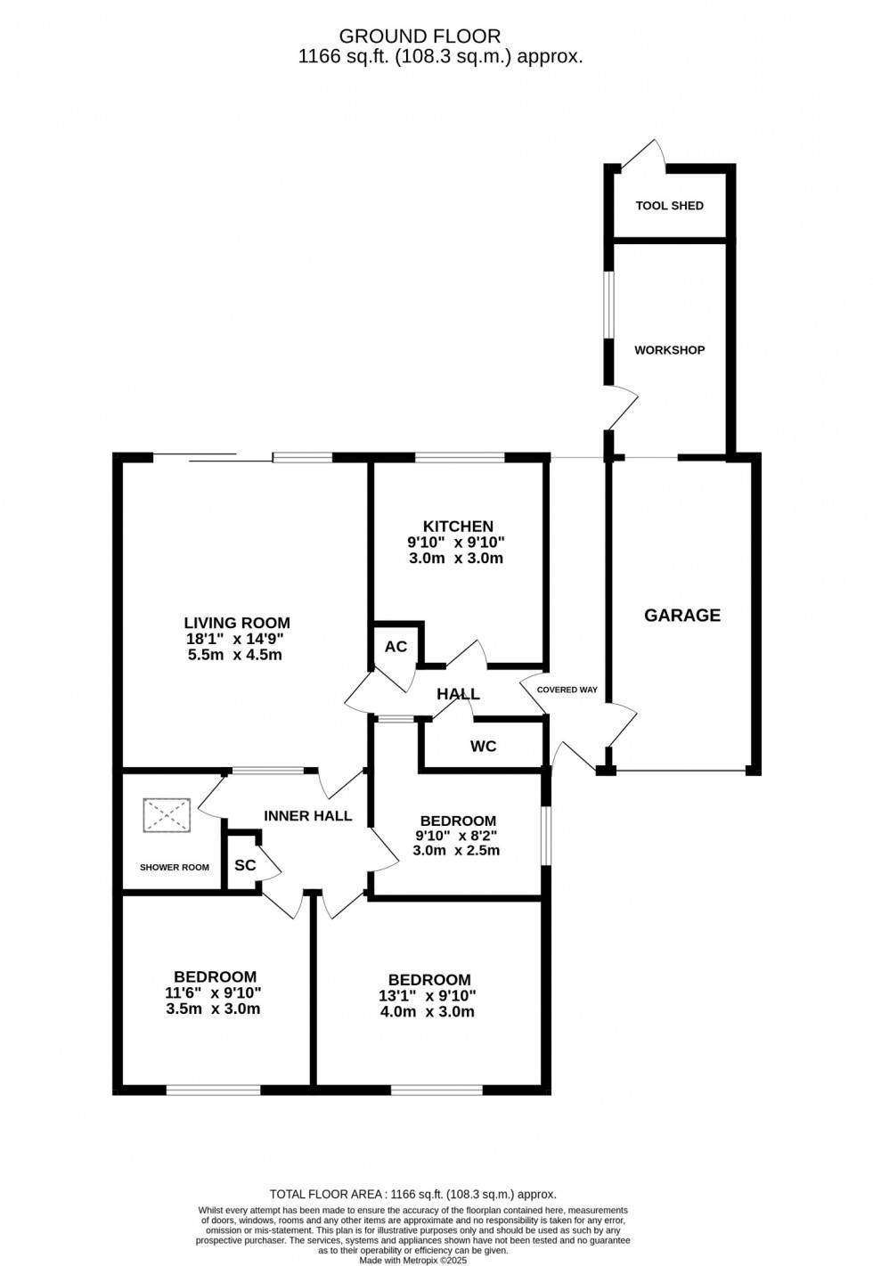 Floorplan for Church View Avenue, Shillington, SG5 3NL