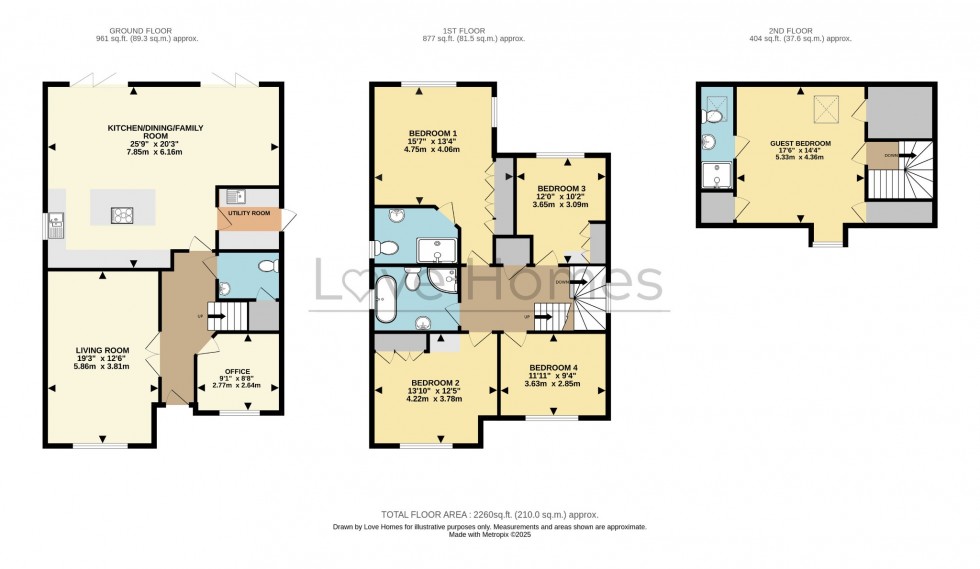 Floorplan for Church Road, Westoning