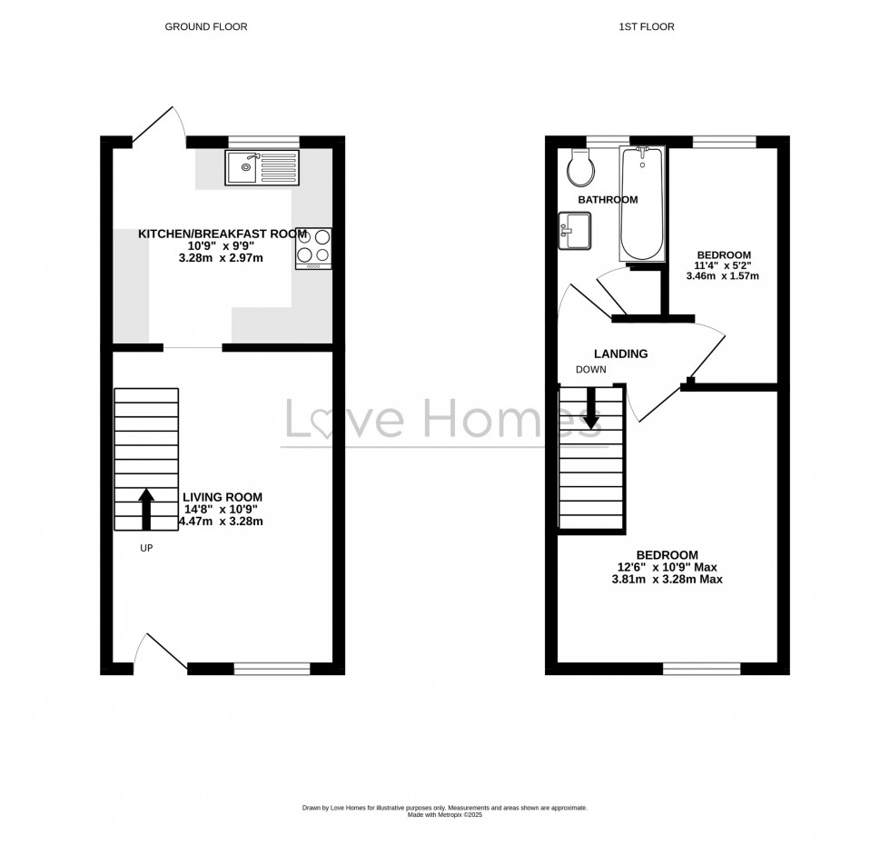 Floorplan for Old School Gardens, Barton-Le-Clay, MK45 4LS