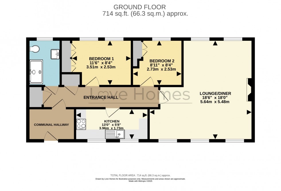 Floorplan for The Cedars, Dunstable Street, Ampthill