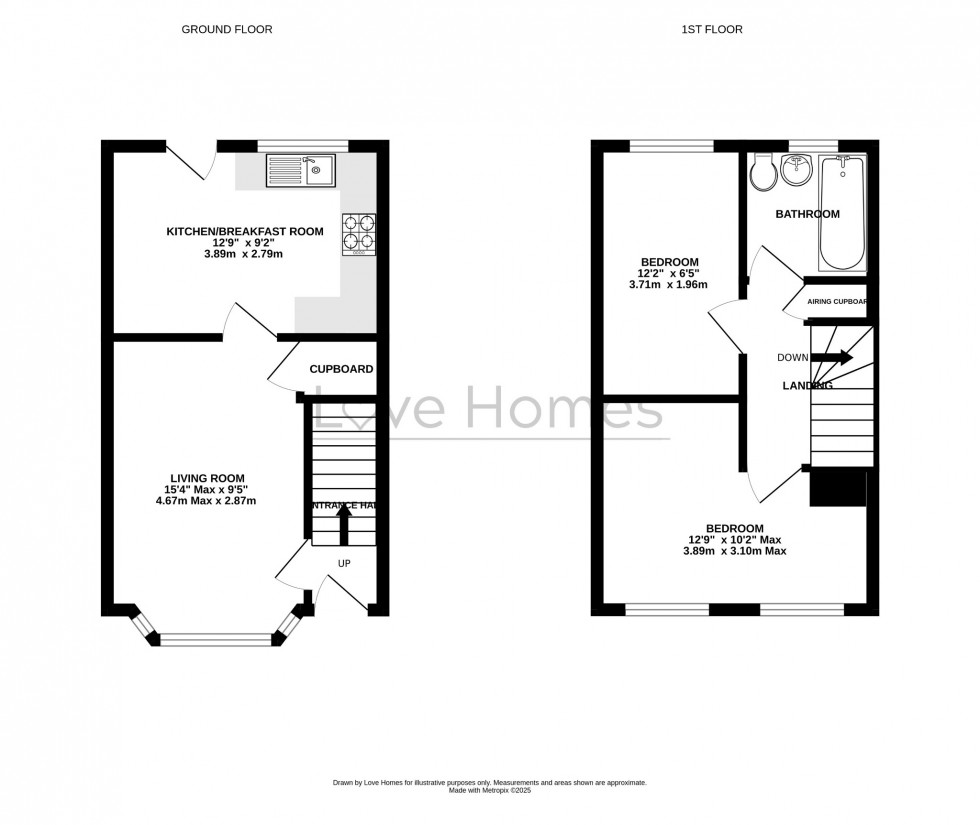 Floorplan for Longcroft Drive, Barton-Le-Clay, MK45 4SF