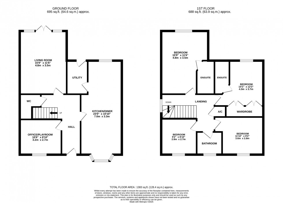 Floorplan for Alder Wynd, Silsoe, MK45 4GQ