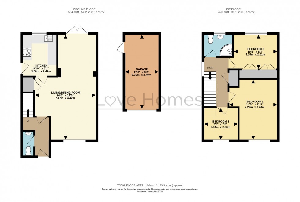 Floorplan for Buckingham Mews, Flitwick