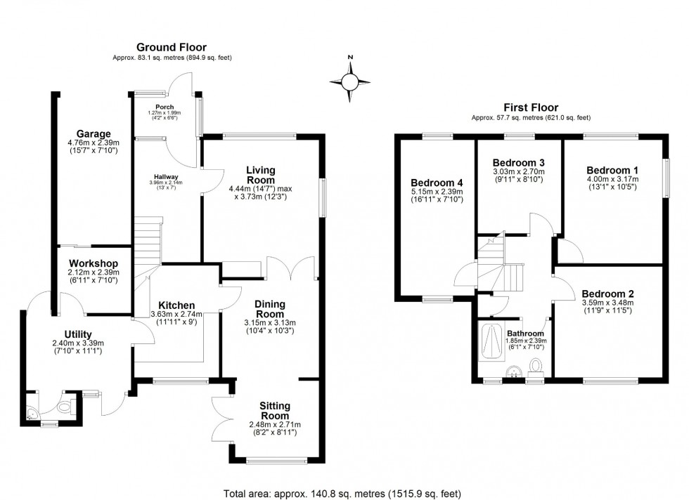 Floorplan for Grays Close, Barton-Le-Clay, MK45 4PH