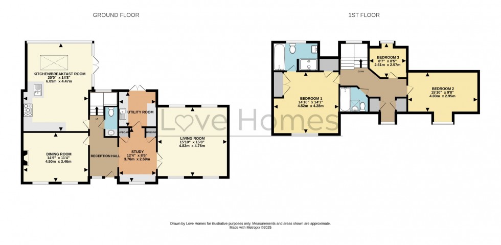 Floorplan for Wardhedges Road, Wardhedges, Flitton