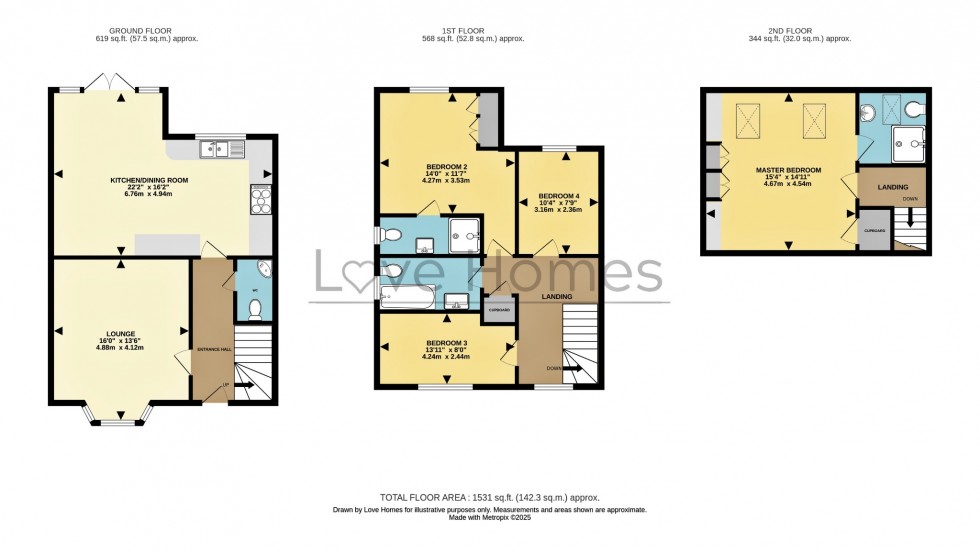 Floorplan for Park Street, Ampthill