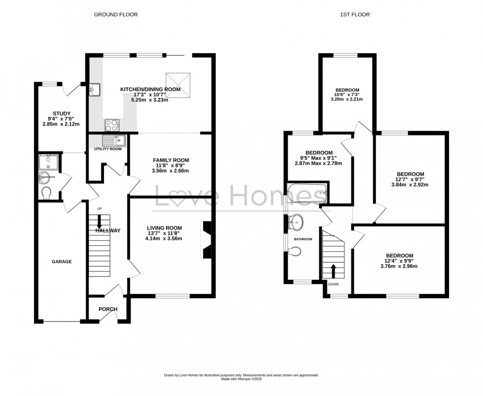 Floorplan for Norman Road, Barton-Le-Clay. MK45 4QA