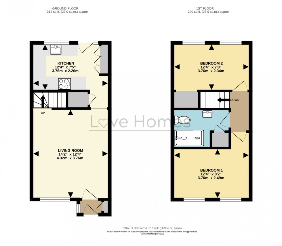 Floorplan for Primrose Close, Flitwick