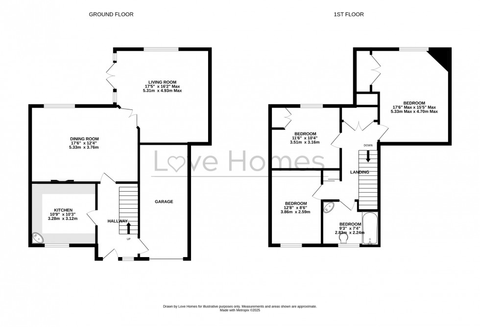 Floorplan for Hawthorn Way, Silsoe, MK45 4DE