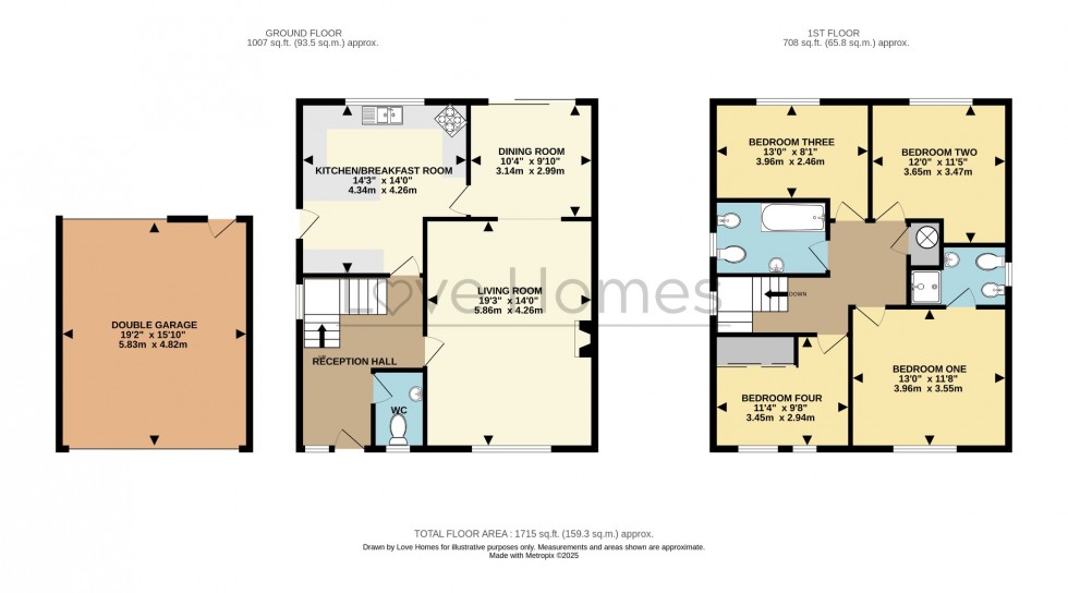 Floorplan for High Street, Flitwick, Bedford, Bedfordshire, MK45