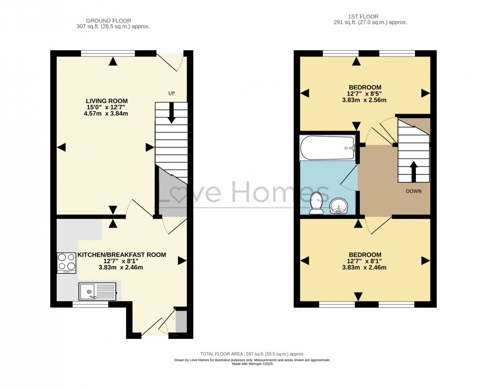 Floorplan for Ailesbury Road, Ampthill