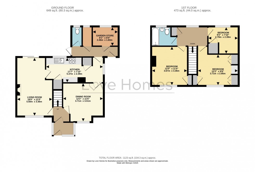 Floorplan for Wingfield Road, Tebworth