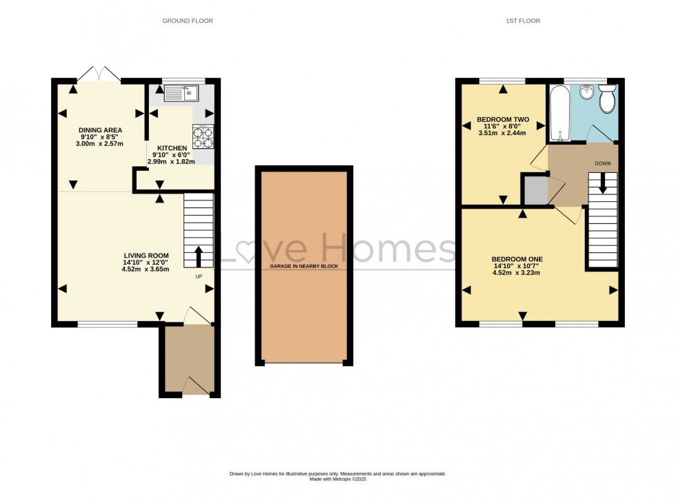 Floorplan for Eagle Drive, Flitwick