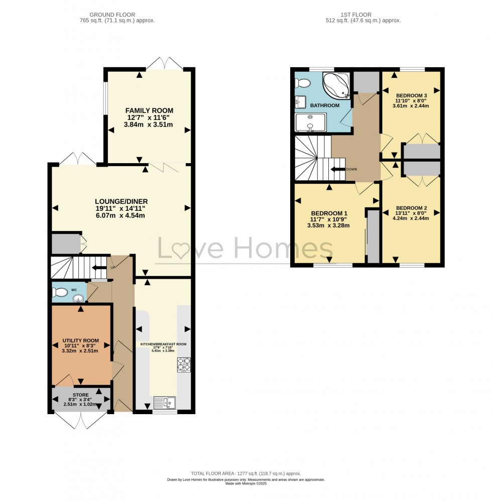 Floorplan for Newlands Road, Westoning