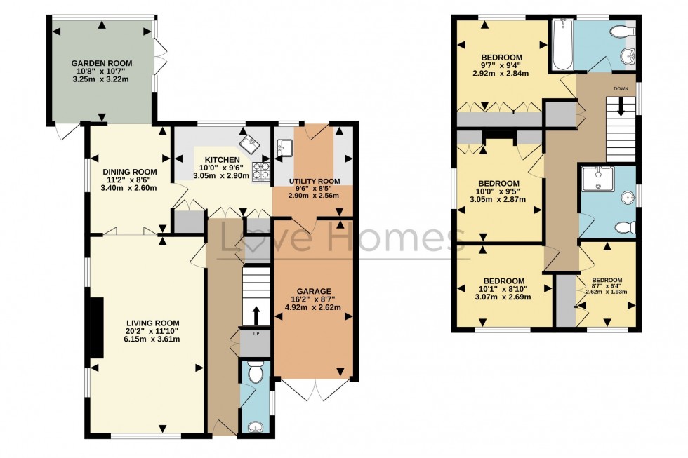 Floorplan for Millards Close, Flitwick