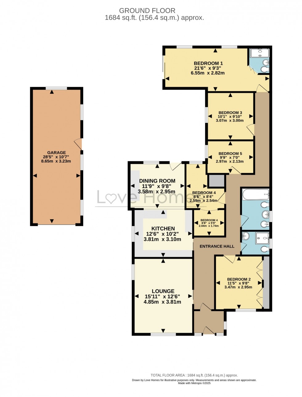 Floorplan for Flitwick Road, Maulden