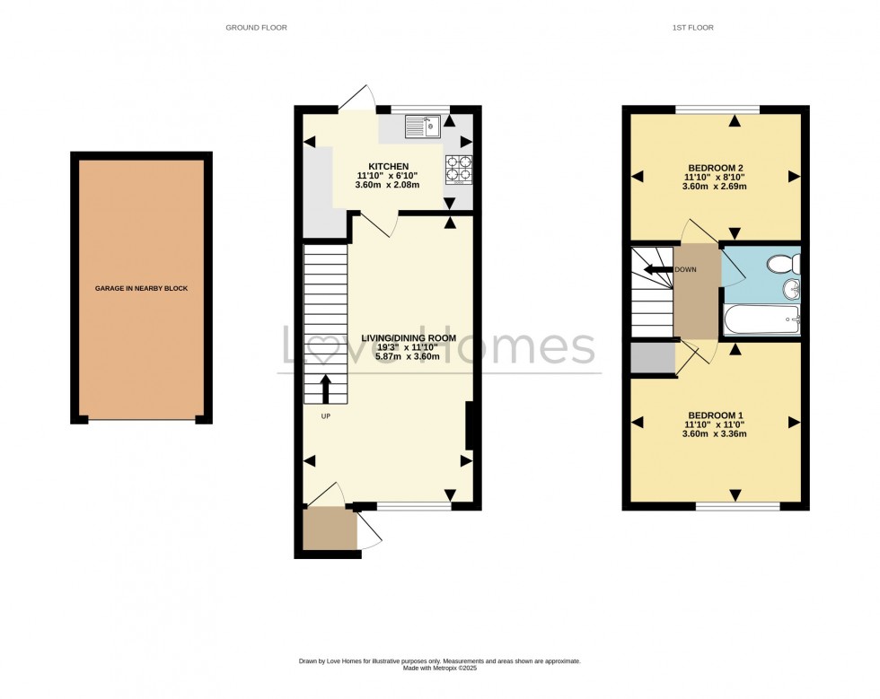 Floorplan for Thirlmere Gardens, Flitwick