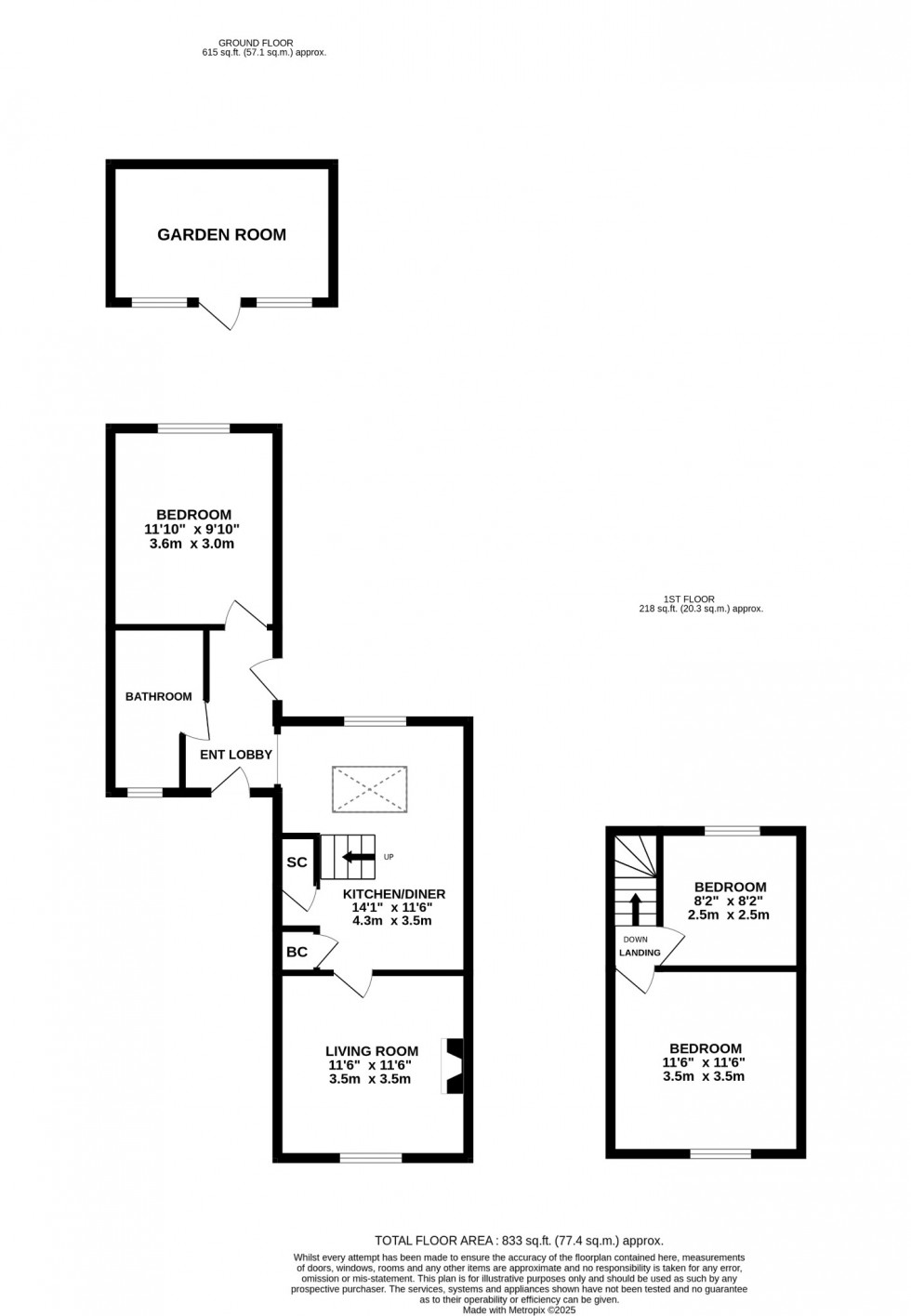 Floorplan for Harlington Road, Sundon, LU3 3PE