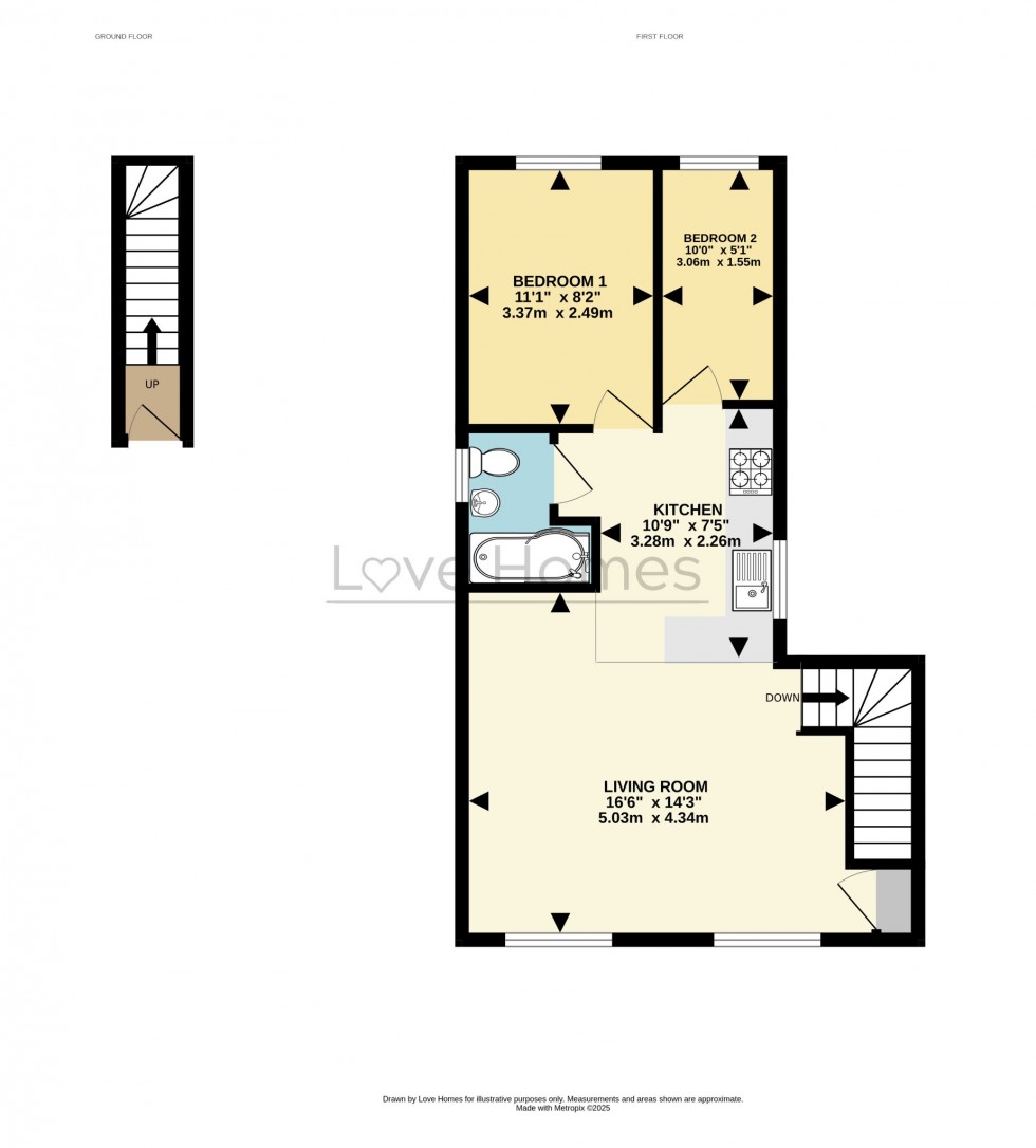 Floorplan for Hornes End Road, Flitwick