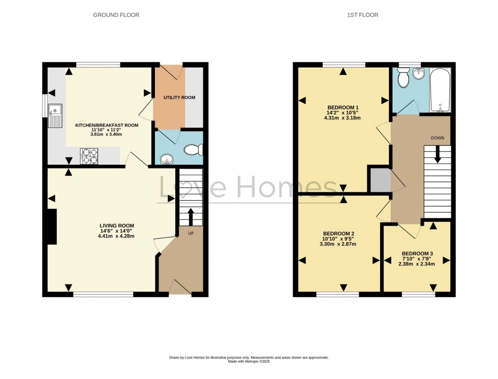Floorplan for Ashton Gate, Flitwick