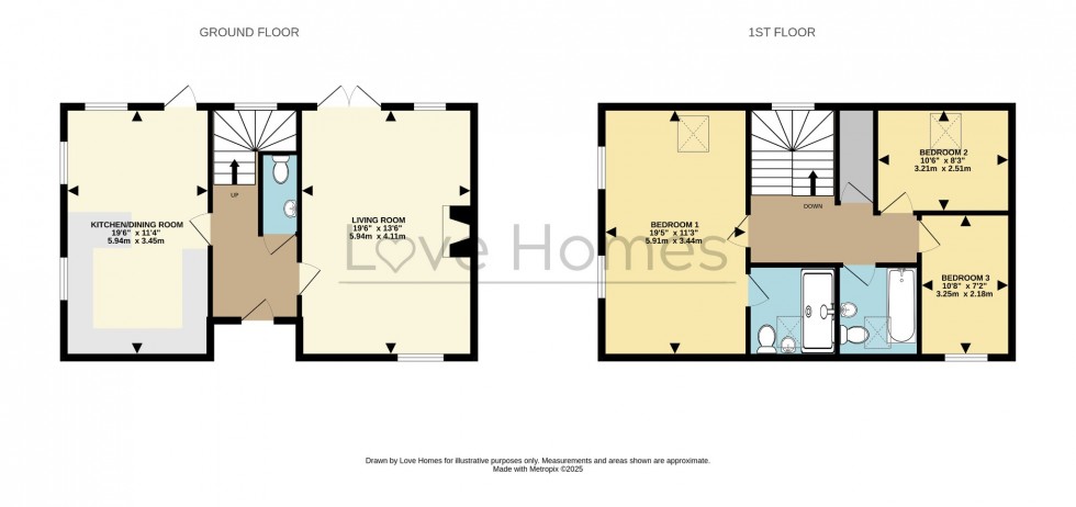 Floorplan for Manor Court, Manor Gardens, Westoning