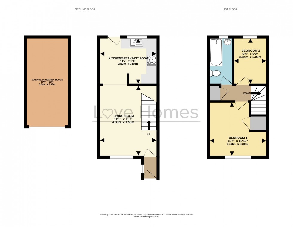 Floorplan for Williams Way, Flitwick