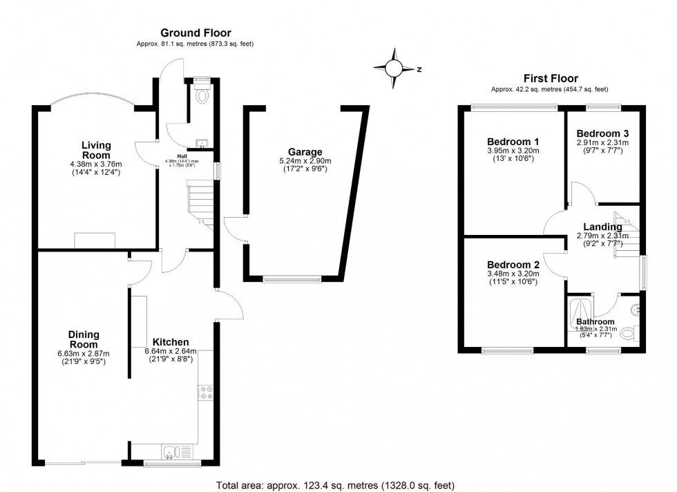 Floorplan for Holmbrook Avenue, Luton, LU3 2AS
