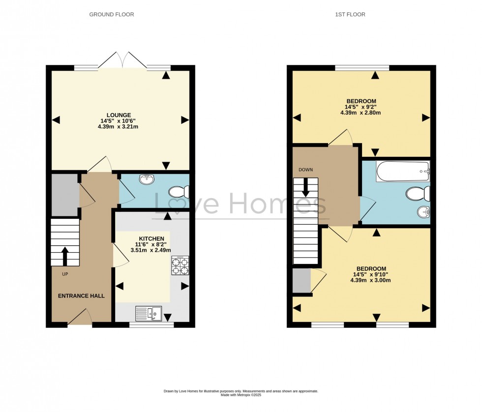 Floorplan for Newton View, Flitwick