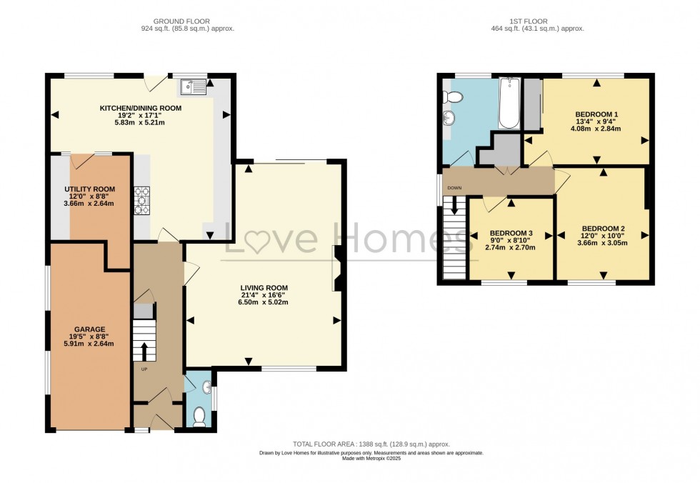Floorplan for Park Road, Westoning