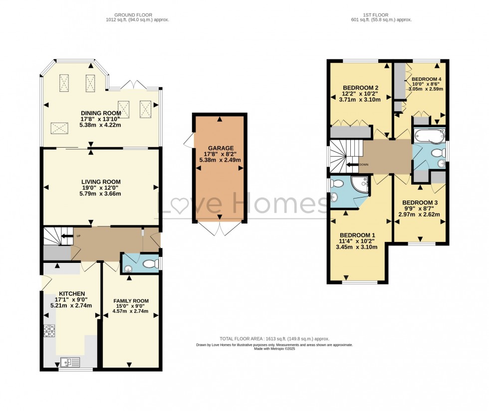 Floorplan for The Quantocks, Flitwick
