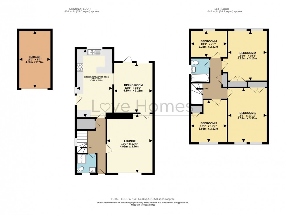 Floorplan for Luton Road, Wilstead
