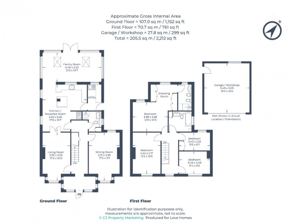 Floorplan for Old Road, Barton-Le-Clay, MK45 4LB