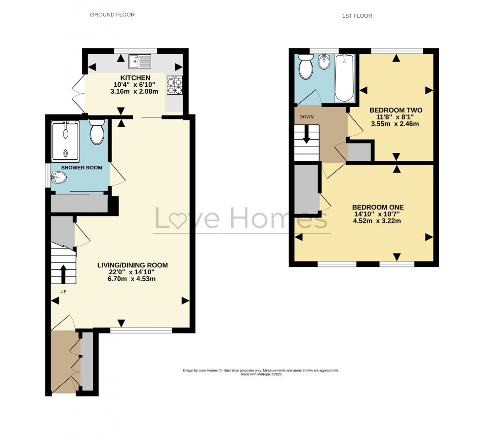 Floorplan for Eagle Drive, Flitwick